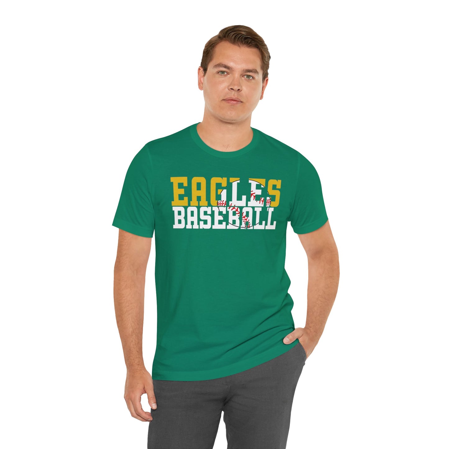 Baseball Cutout - Bella+Canva Unisex Jersey Short Sleeve Tee