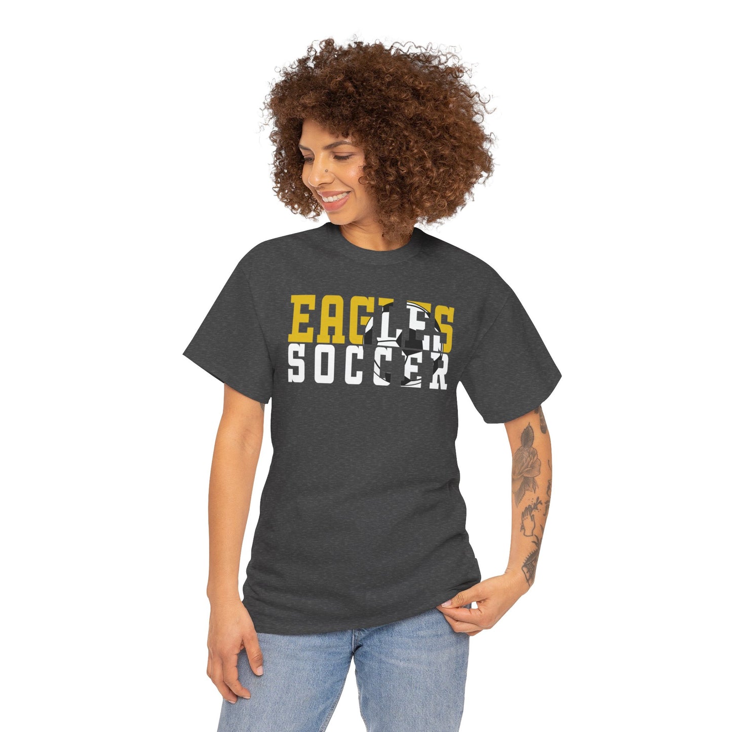 Soccer Cutout - Gildan Unisex Heavy Cotton Tee