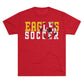 Soccer Cutout - Next Level Unisex Tri-Blend Crew Tee