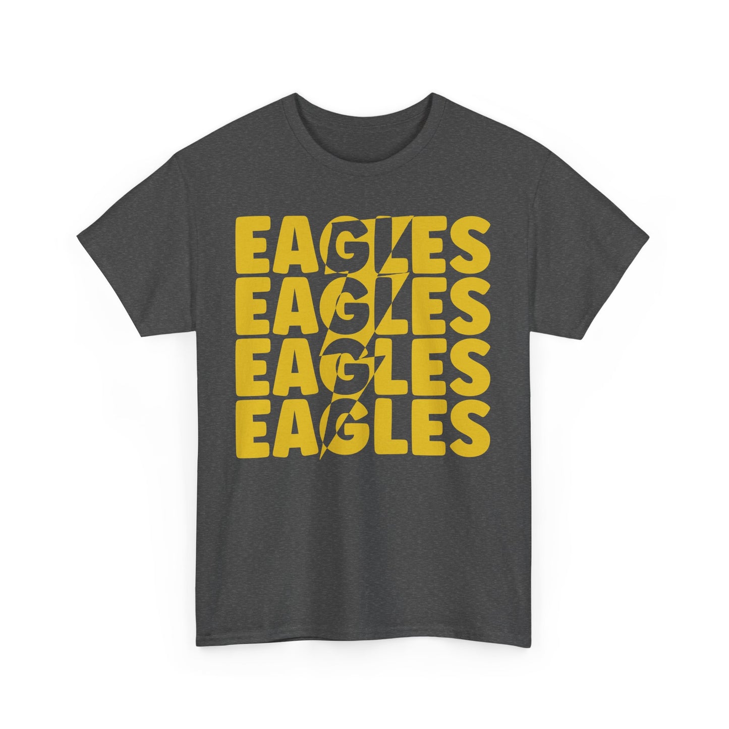 Lightning Bolt Eagles -  Gildan Unisex Heavy Cotton Tee