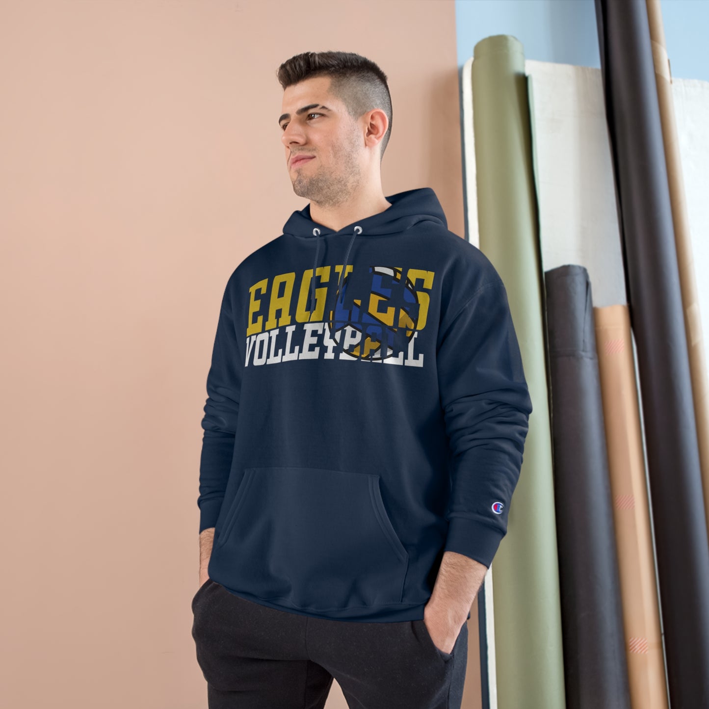 Volleyball Cutout - Champion Hoodie