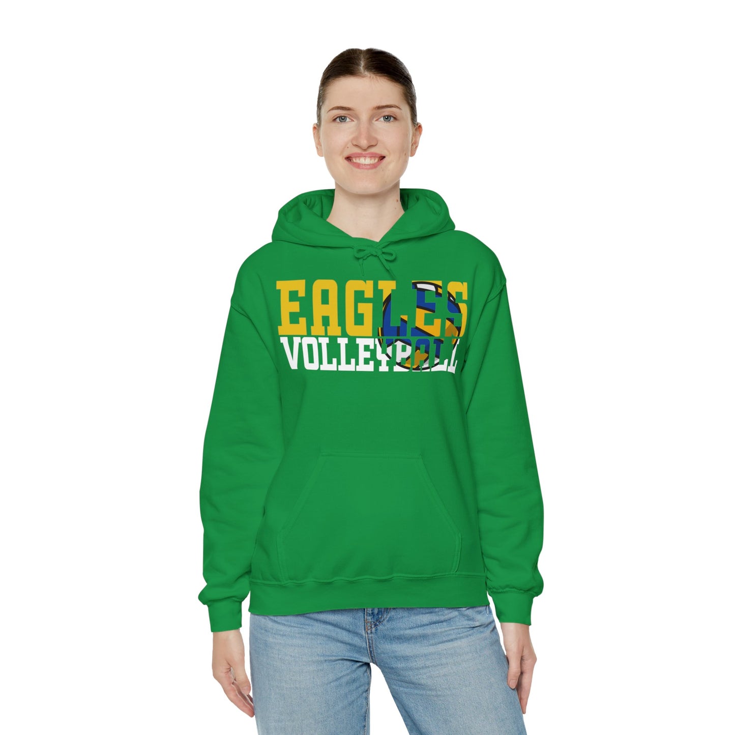 Volleyball Cutout - Gildan Unisex Heavy Blend™ Hooded Sweatshirt