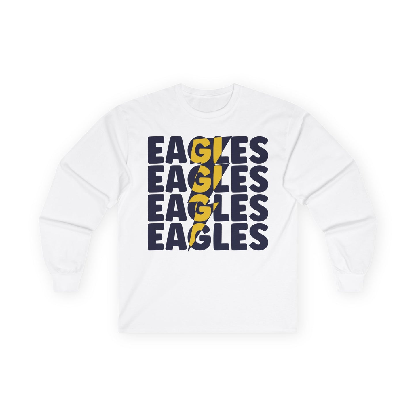 Lightning Bolt Eagle - Gildan Unisex Ultra Cotton Long Sleeve Tee