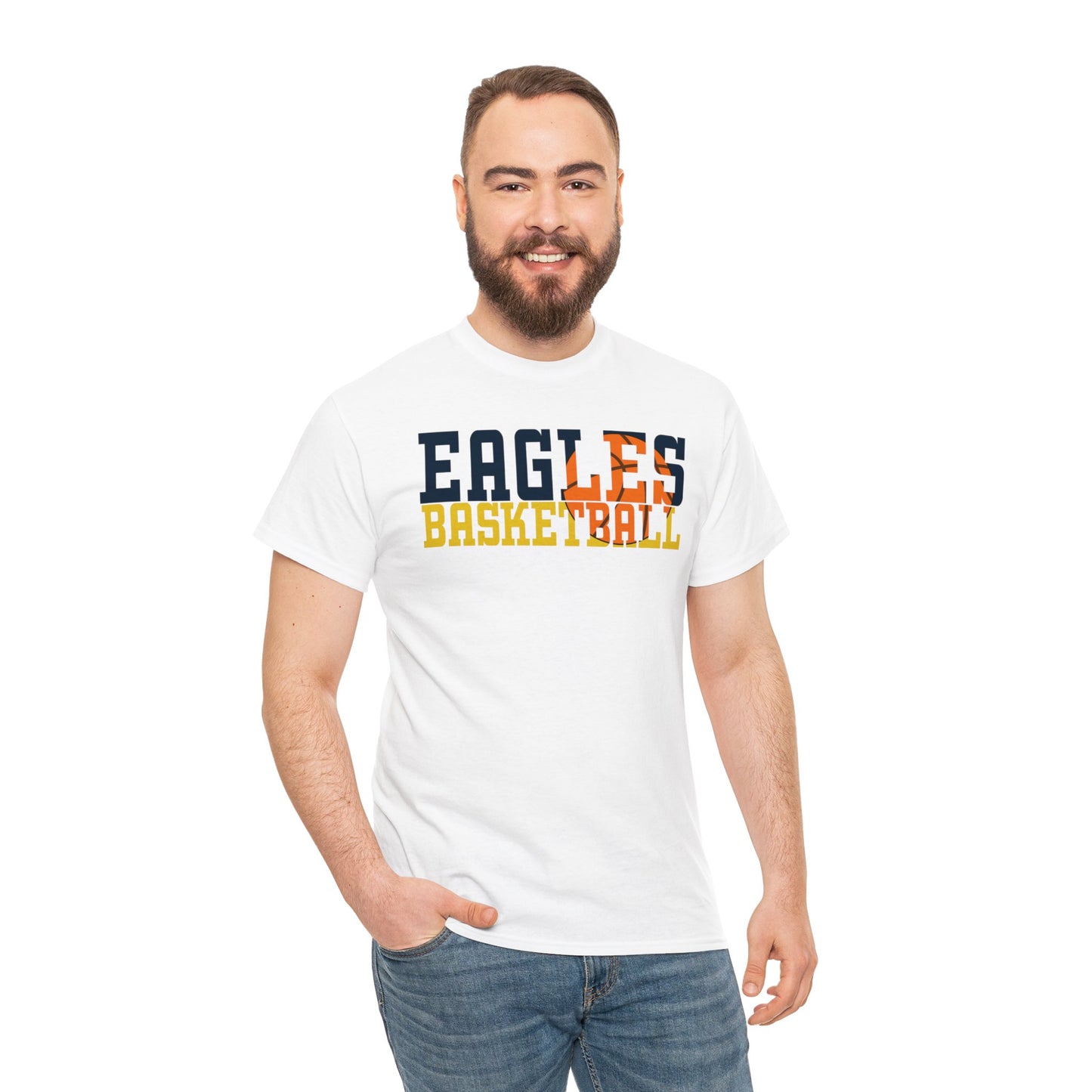 Basketball Cutout - Gildan Unisex Heavy Cotton Tee