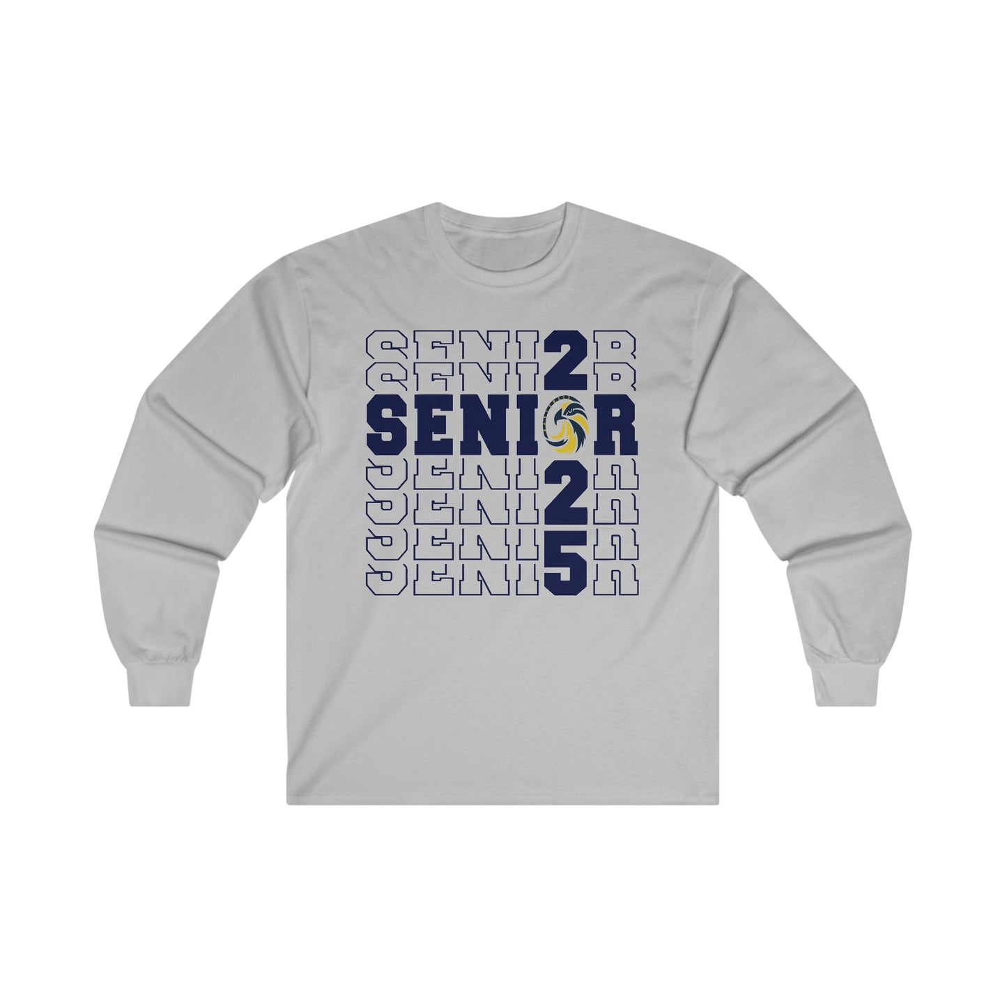 Seniors Cross Stacked c/o 2025 - Gildan Unisex Ultra Cotton Long Sleeve Tee