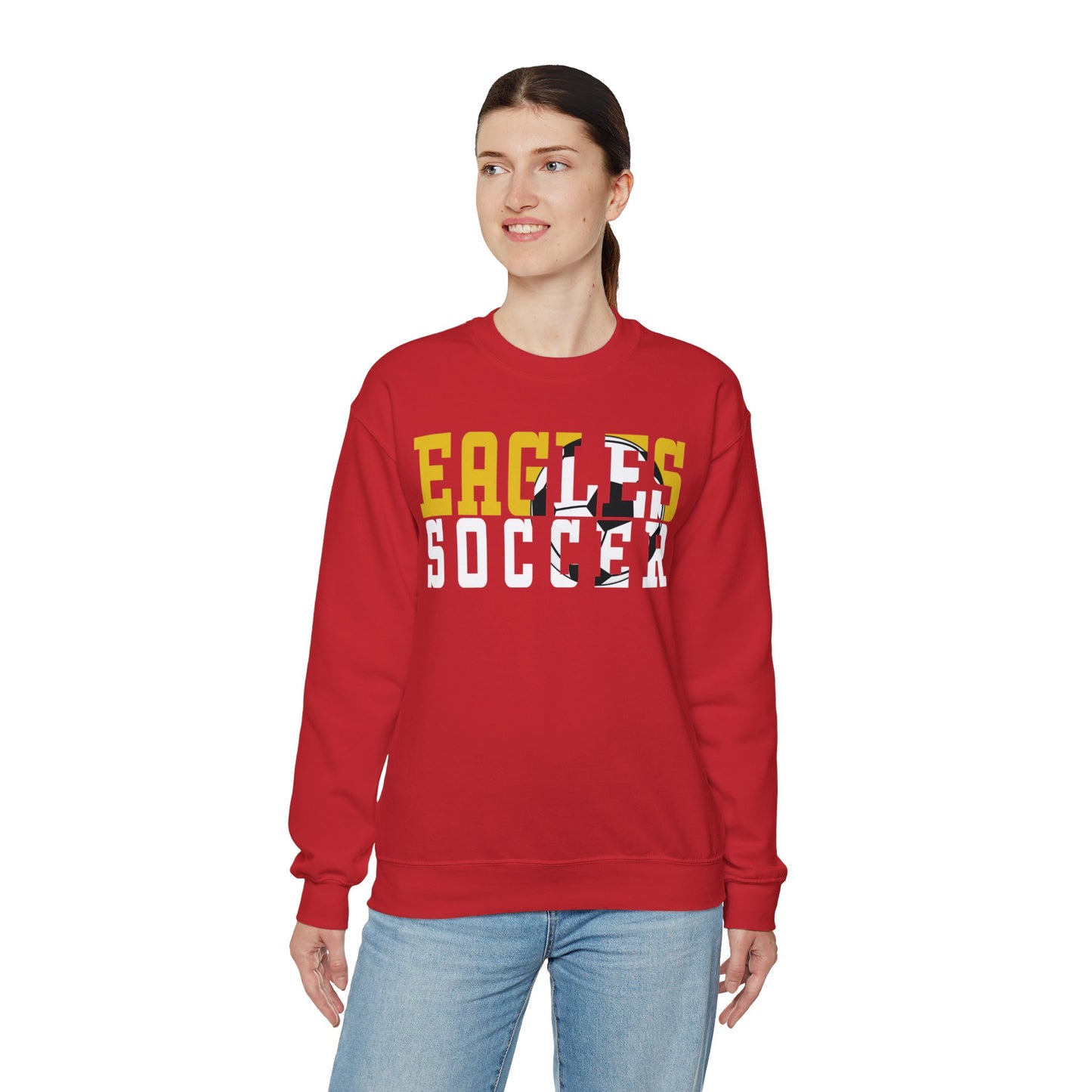 Soccer Cutout - Gildan Unisex Heavy Blend™ Crewneck Sweatshirt