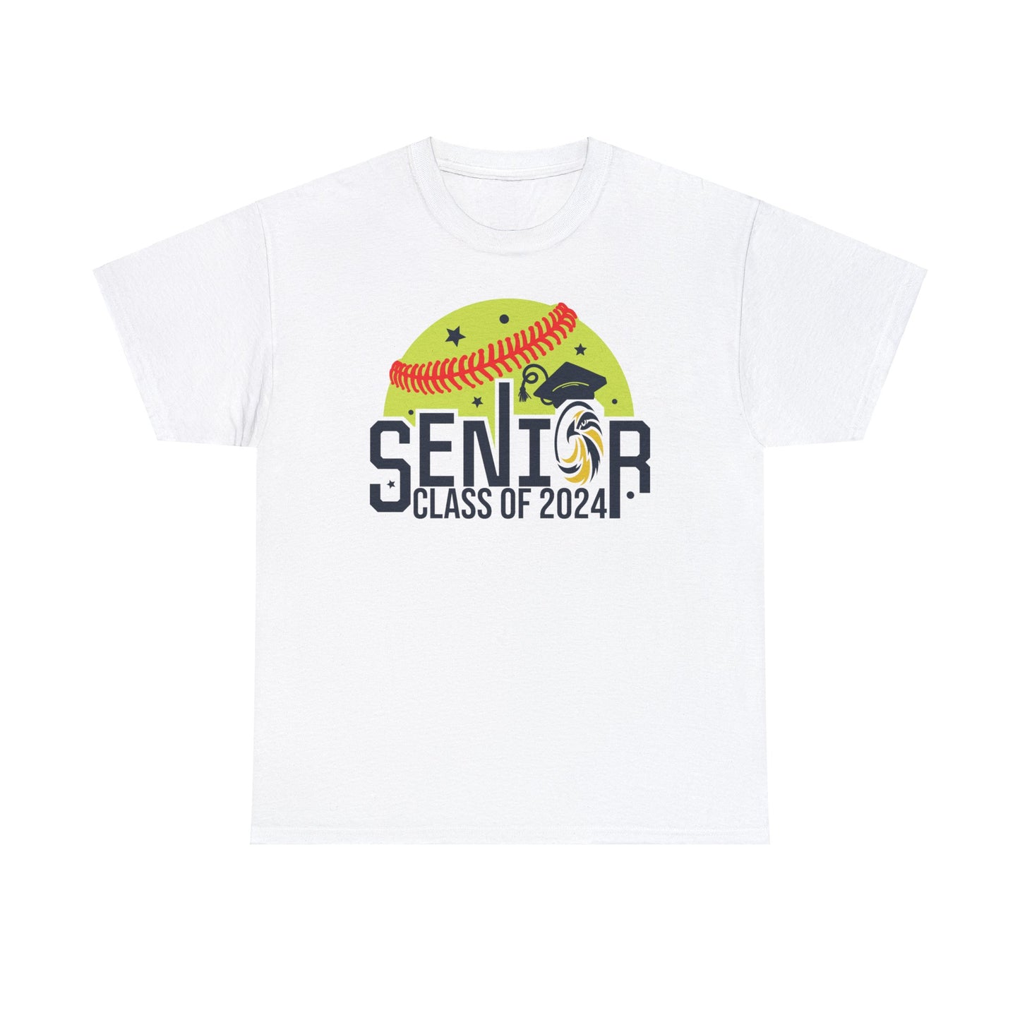 Seniors 2024 Softball - Gildan Unisex Heavy Cotton Tee