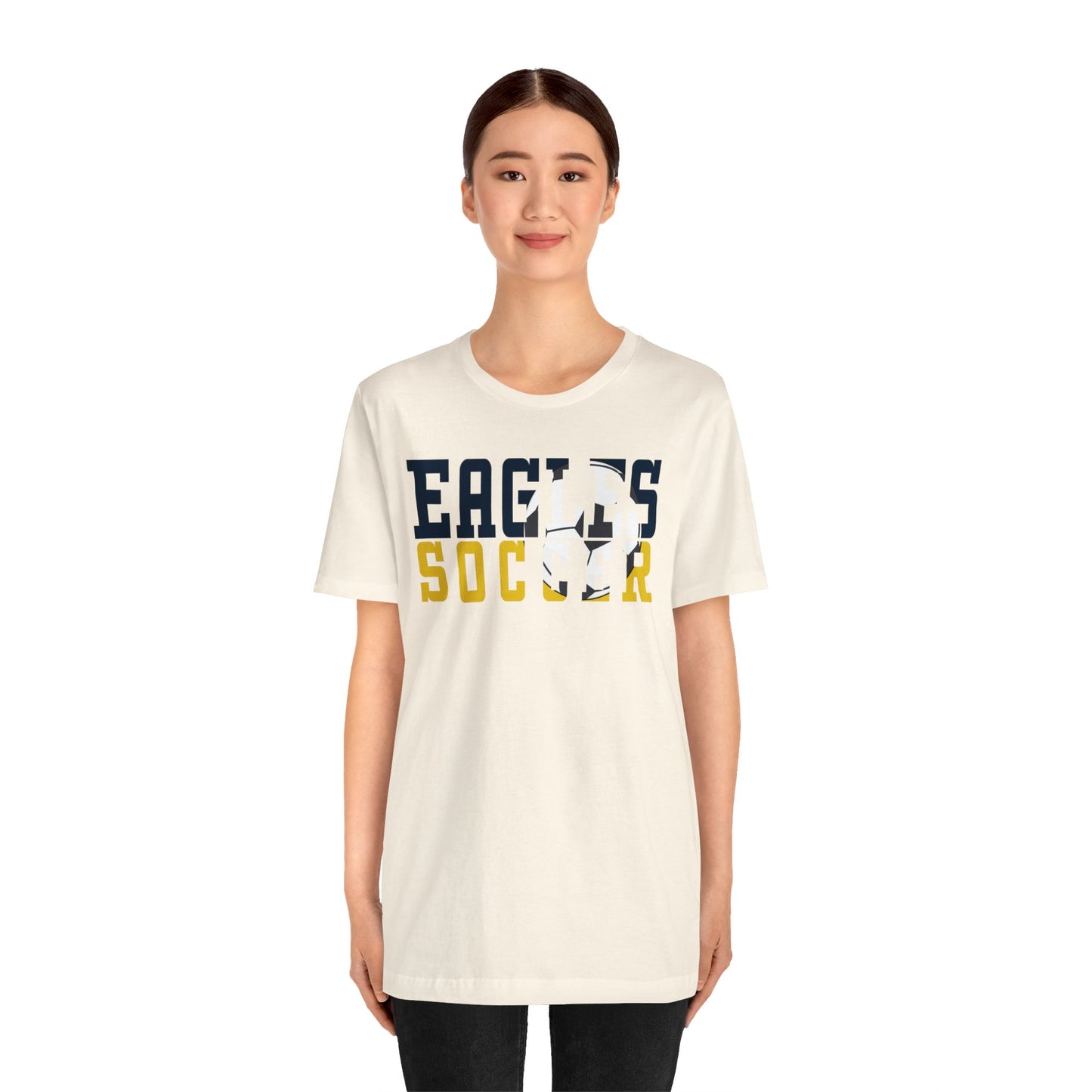 Soccer Cutout - Bella+Canva Unisex Jersey Short Sleeve Tee