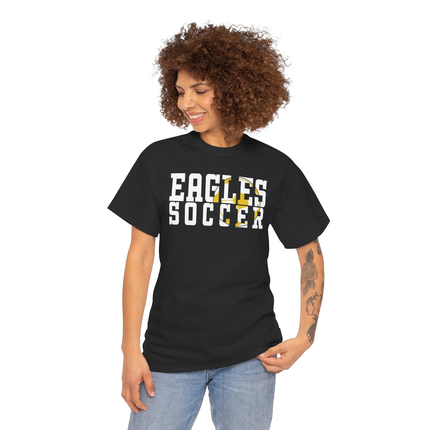 Soccer Cutout - Gildan Unisex Heavy Cotton Tee