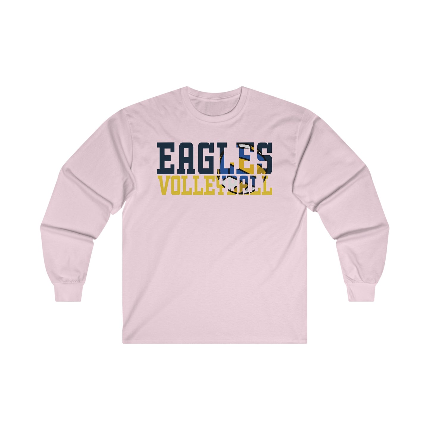 Volleyball Cutout - Gildan Ultra Cotton Long Sleeve Tee