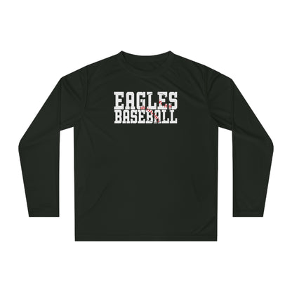 Baseball Cutout - Team 365 Unisex Performance Long Sleeve Shirt