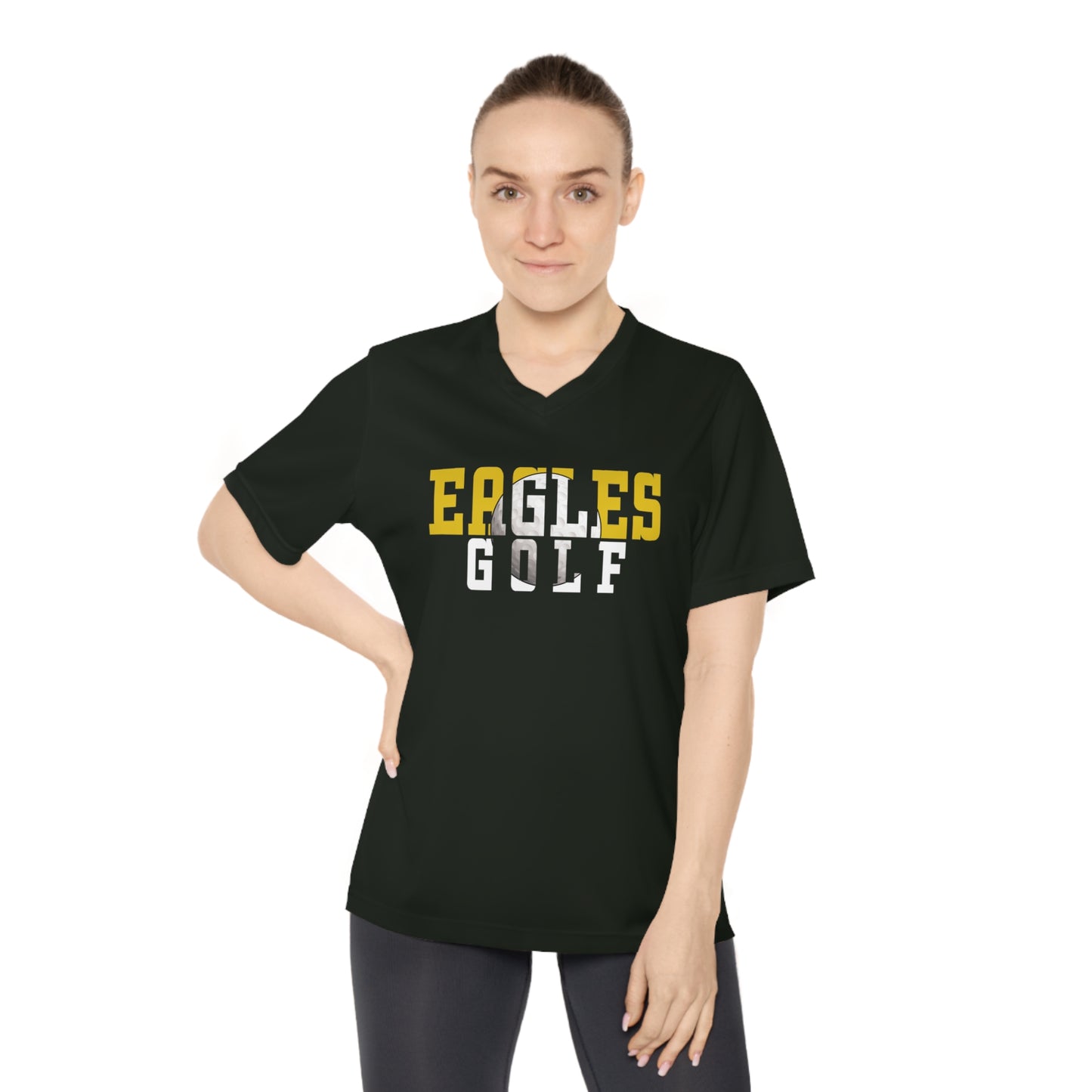 Golf Cutout - Team 365 Women's Performance V-Neck T-Shirt