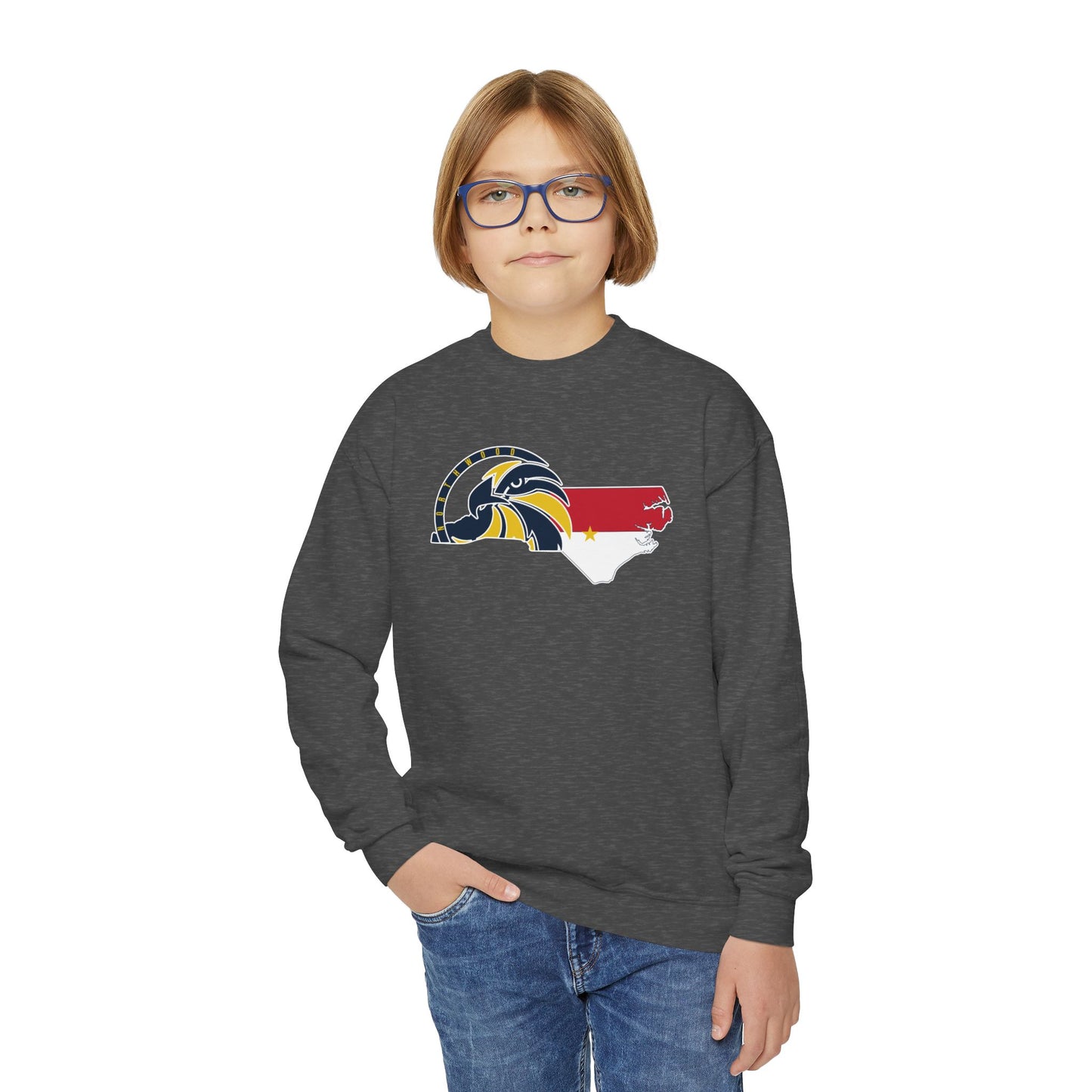 Made in NC - Gildan Youth Crewneck Sweatshirt