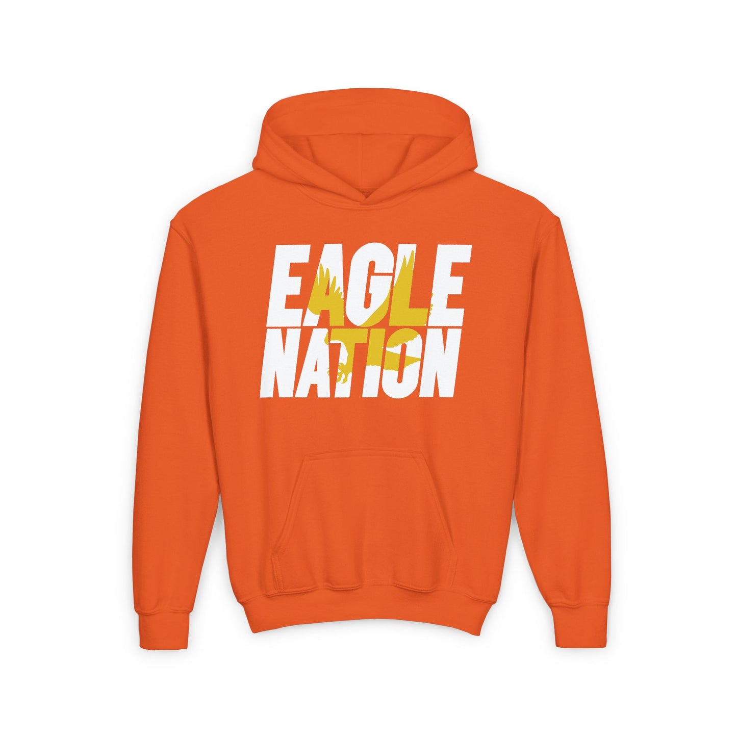 Eagle Nation - Gildan Youth Heavy Blend Hooded Sweatshirt