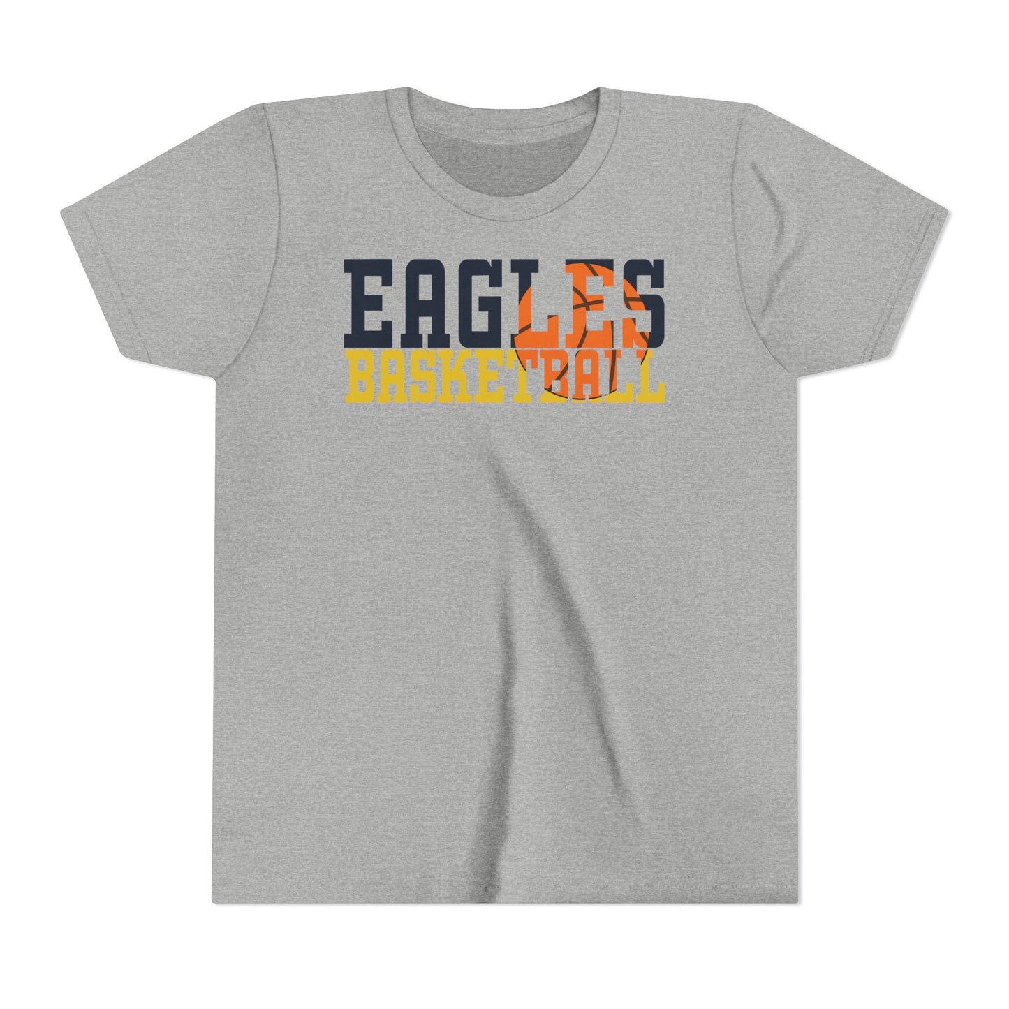 Basketball Cutout - Bella+Canva Youth Short Sleeve Tee