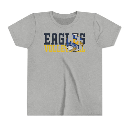 Volleyball Cutout - Bella+Canva Youth Short Sleeve Tee