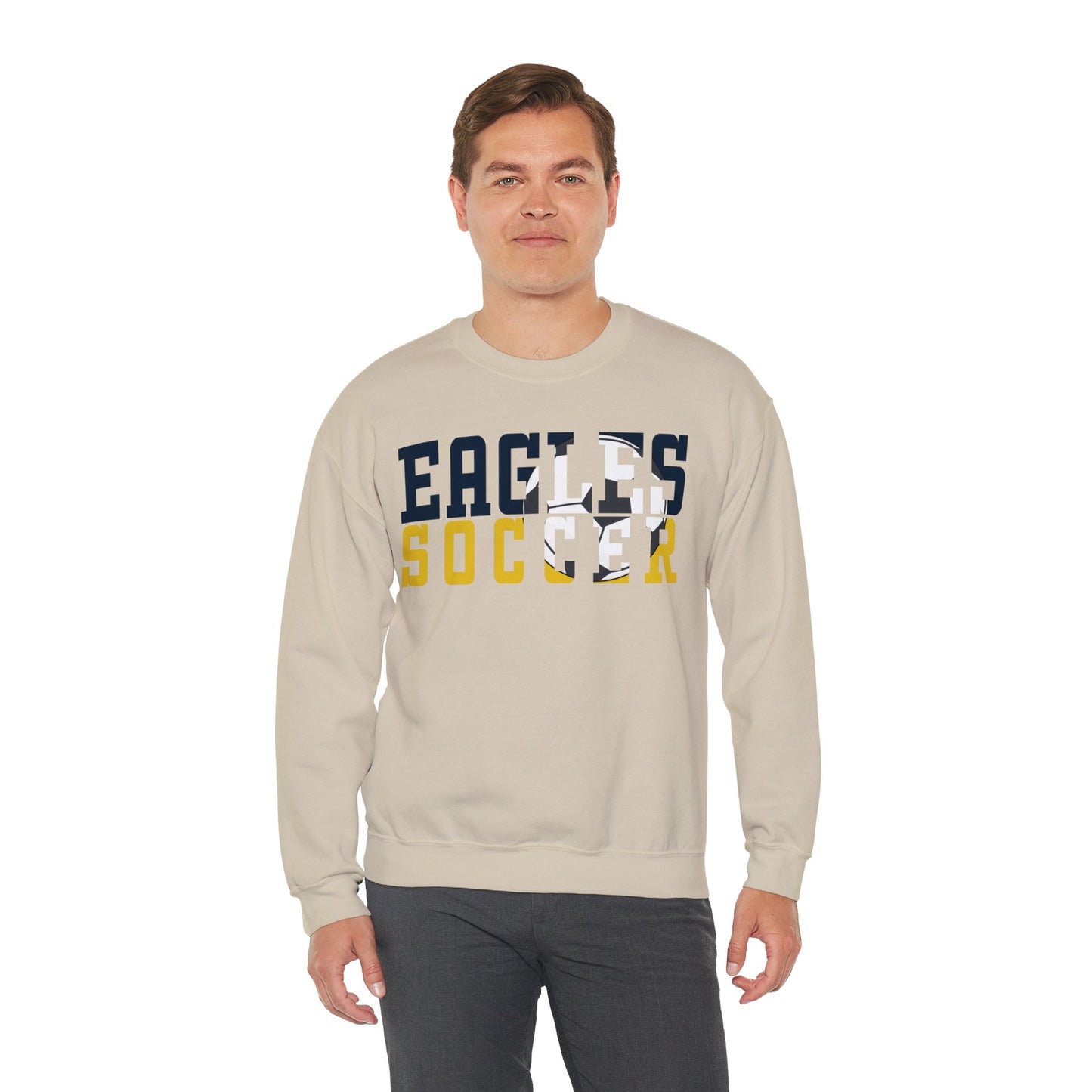 Soccer Cutout - Gildan Unisex Heavy Blend™ Crewneck Sweatshirt