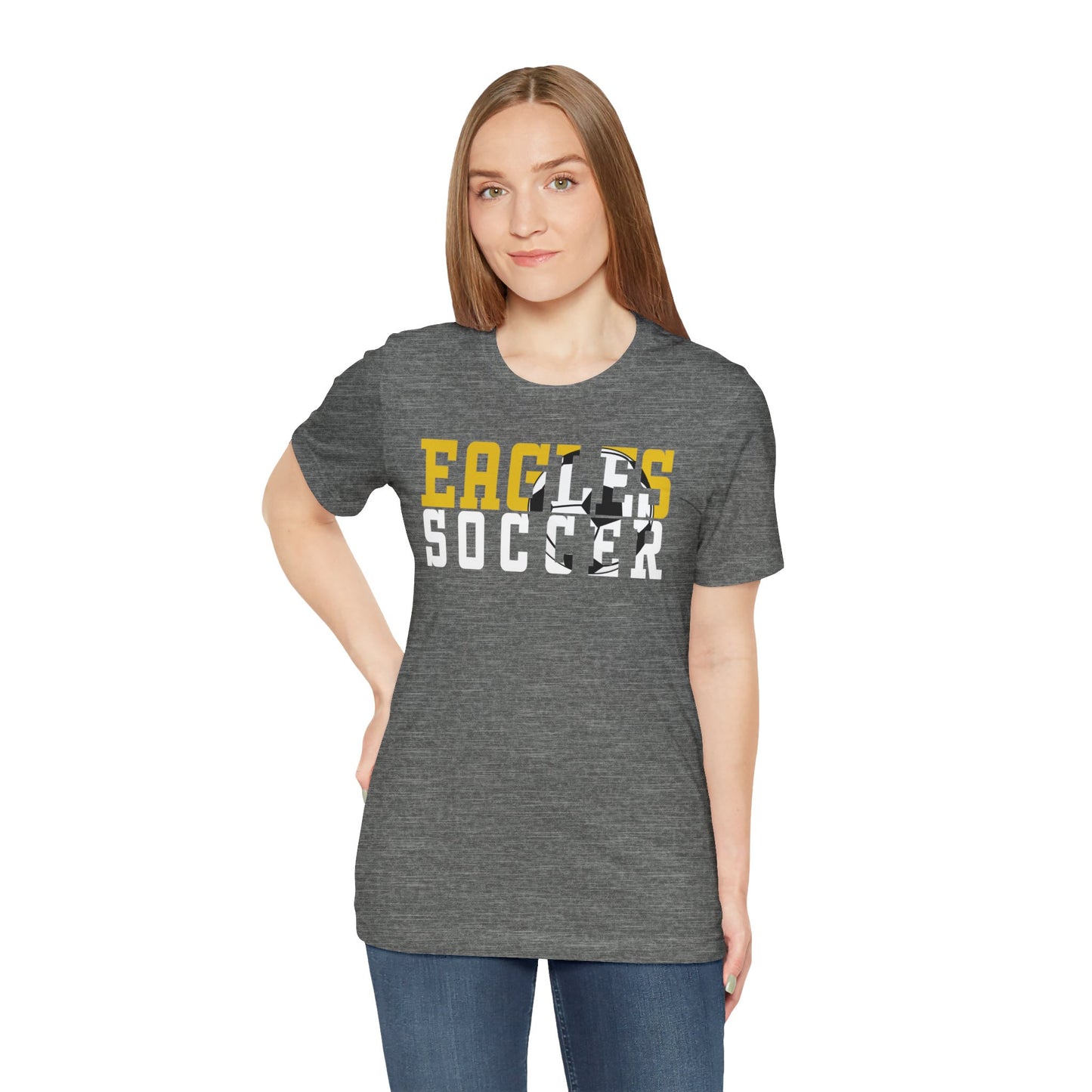 Soccer Cutout - Bella+Canva Unisex Jersey Short Sleeve Tee