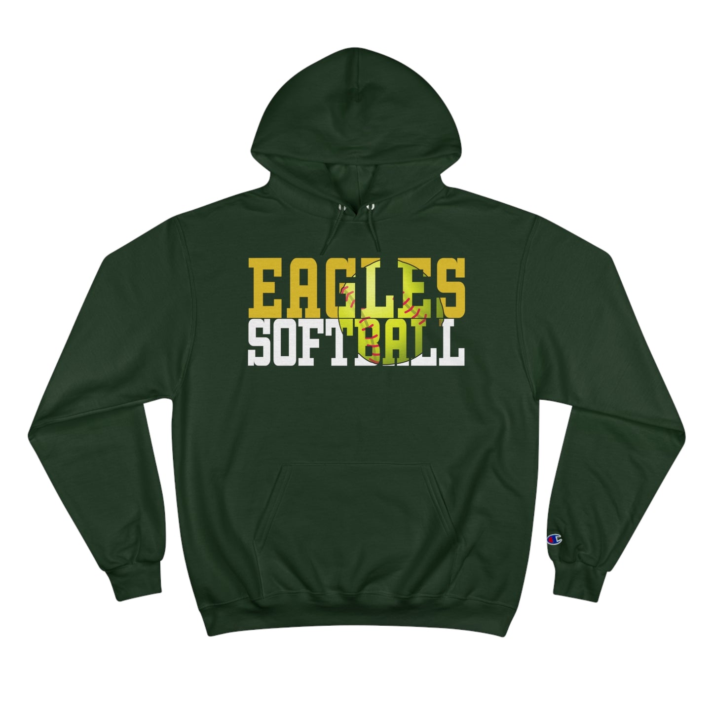 Softball Cutout - Champion Hoodie