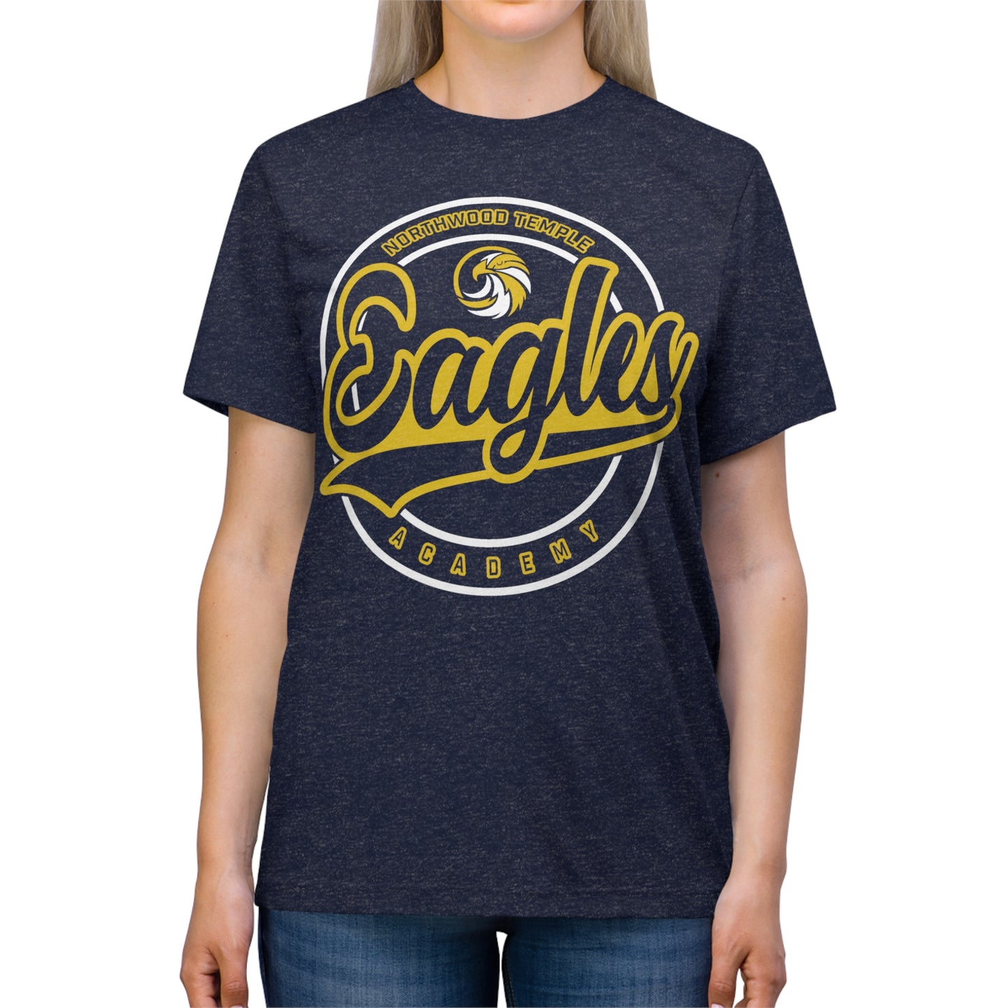 Eagles Circle Stamp - Bella-Canva Unisex Triblend Tee