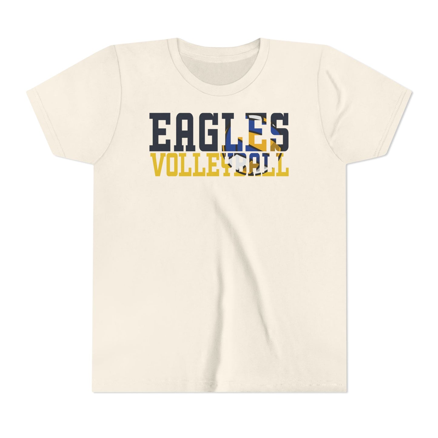 Volleyball Cutout - Bella+Canva Youth Short Sleeve Tee