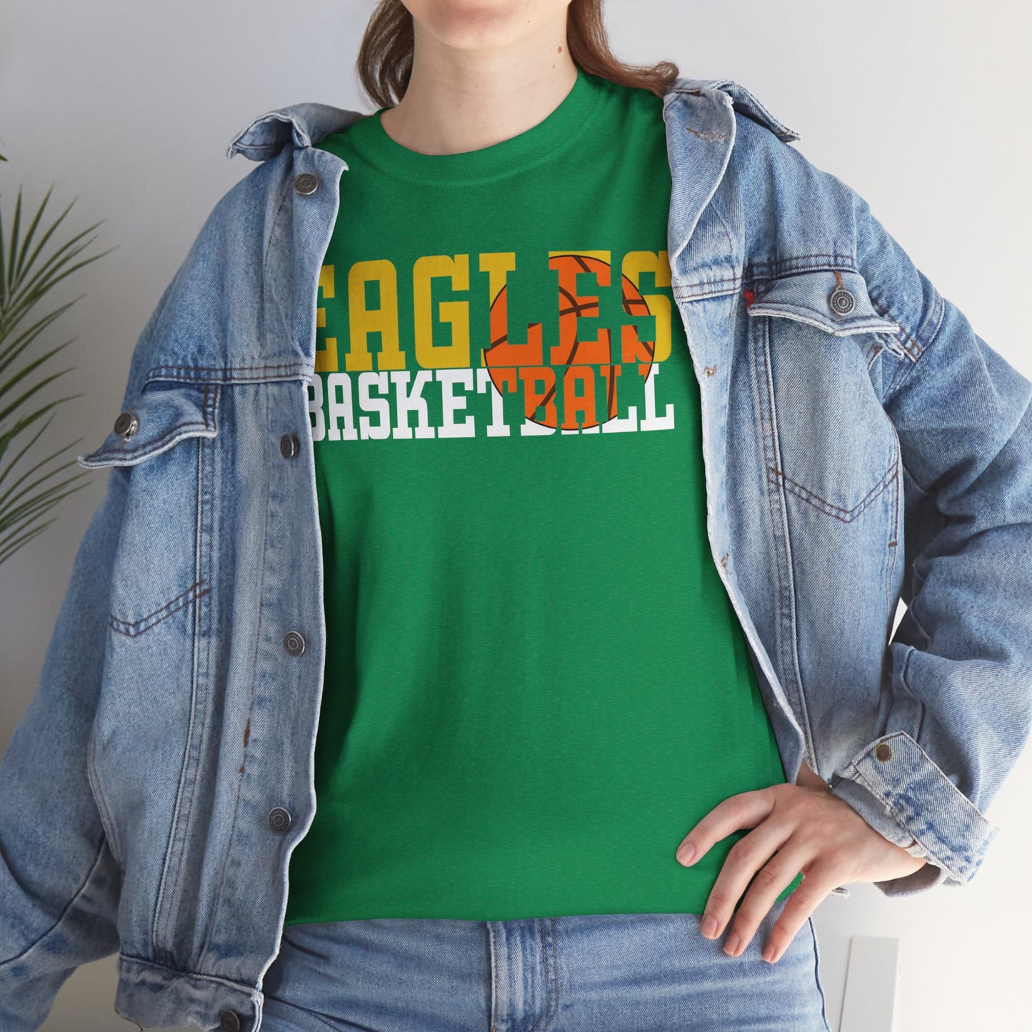 Basketball Cutout - Gildan Unisex Heavy Cotton Tee