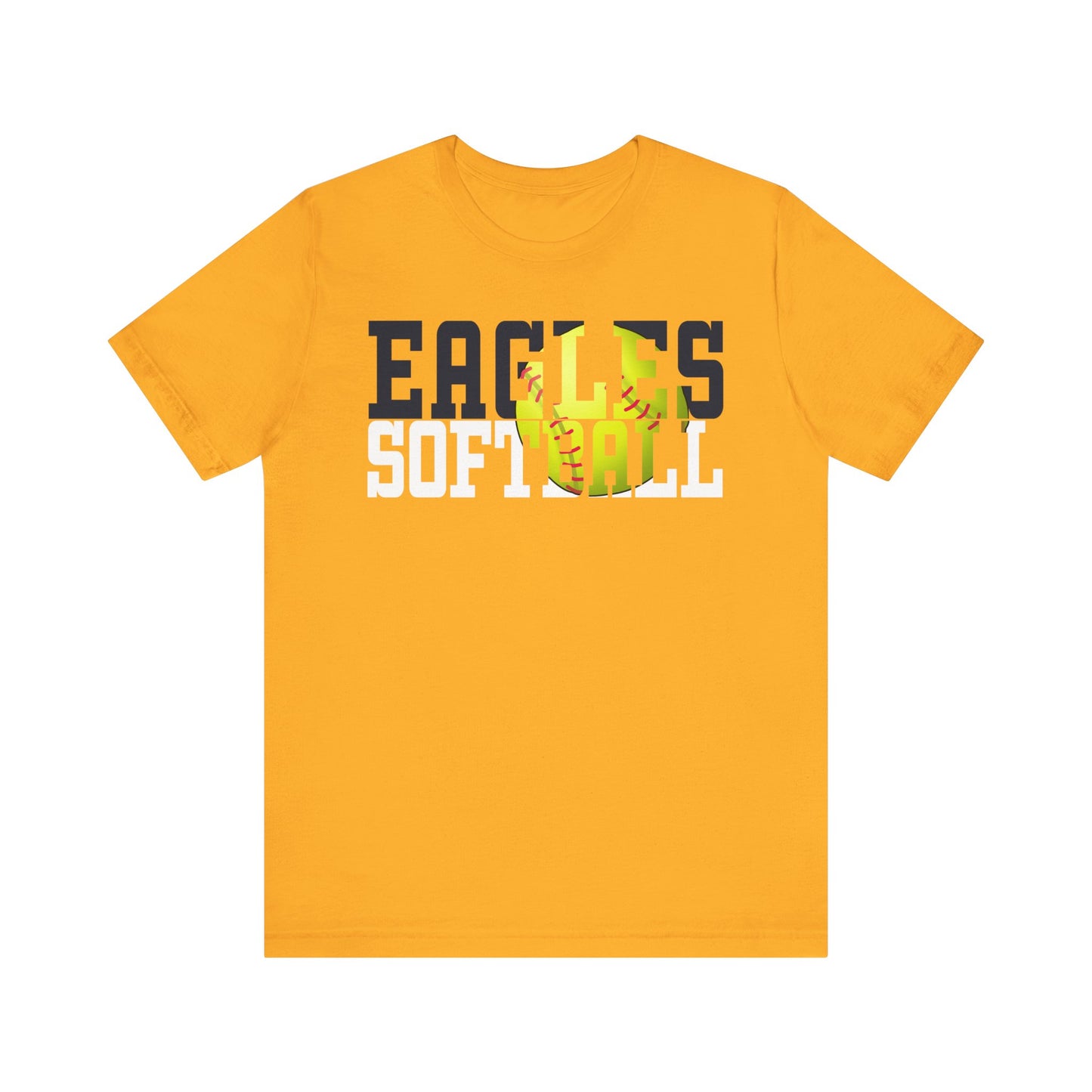 Softball Cutout - Bella+Canva Unisex Jersey Short Sleeve Tee