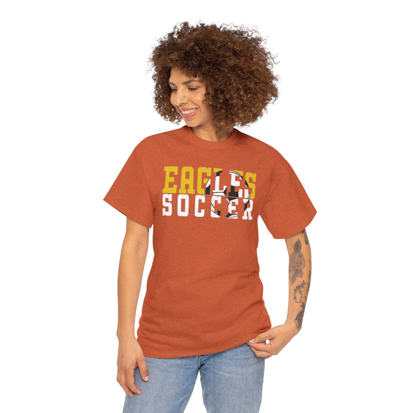 Soccer Cutout - Gildan Unisex Heavy Cotton Tee