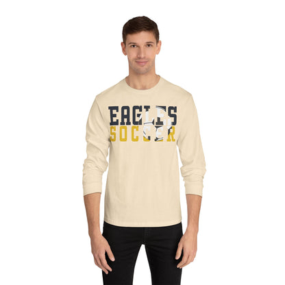 Soccer Cutout - American Apparel Unisex Classic Long Sleeve T-Shirt