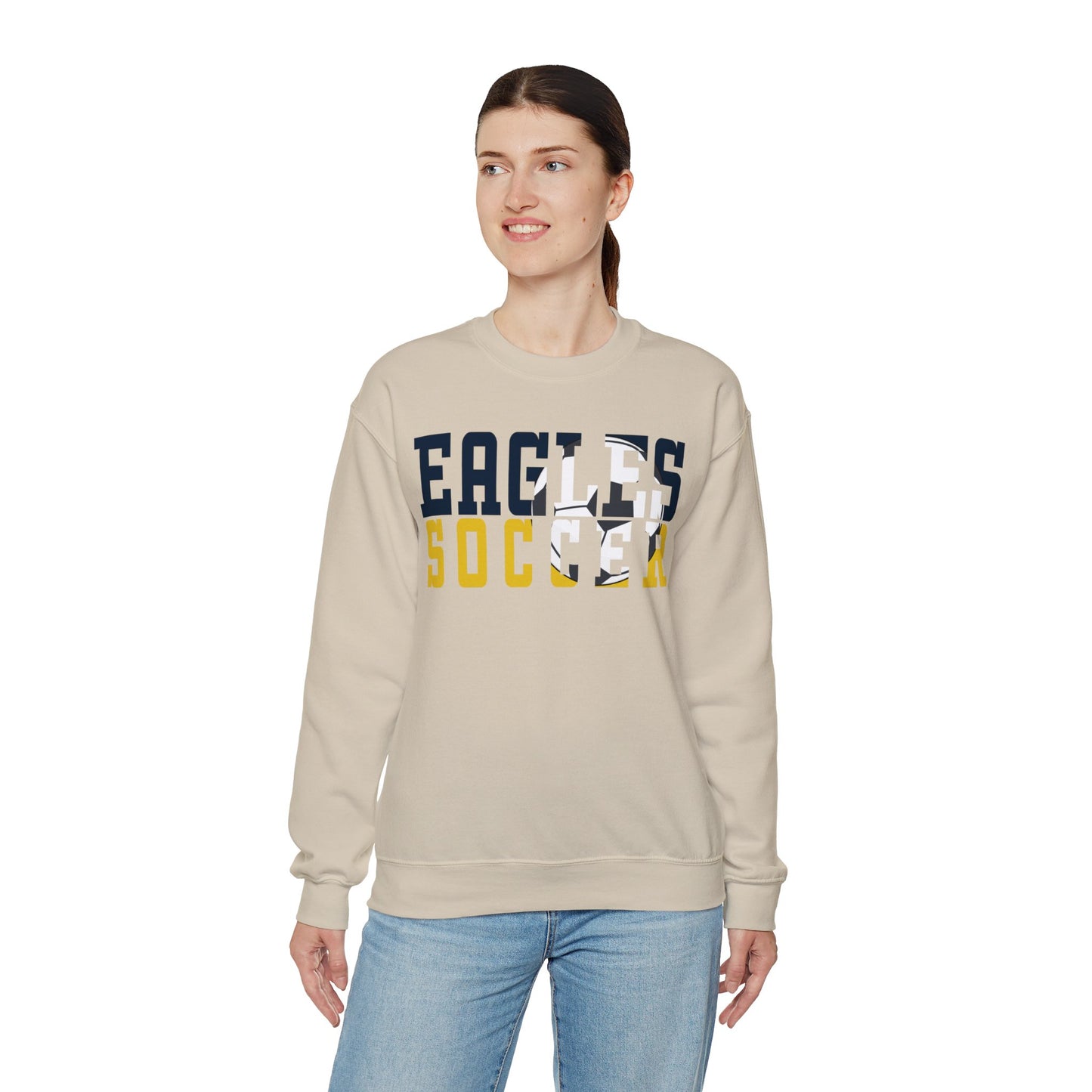 Soccer Cutout - Gildan Unisex Heavy Blend™ Crewneck Sweatshirt