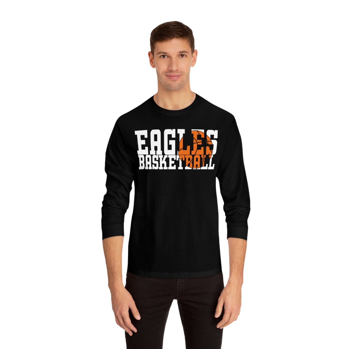 Basketball Cutout - American Apparel Unisex Classic Long Sleeve T-Shirt