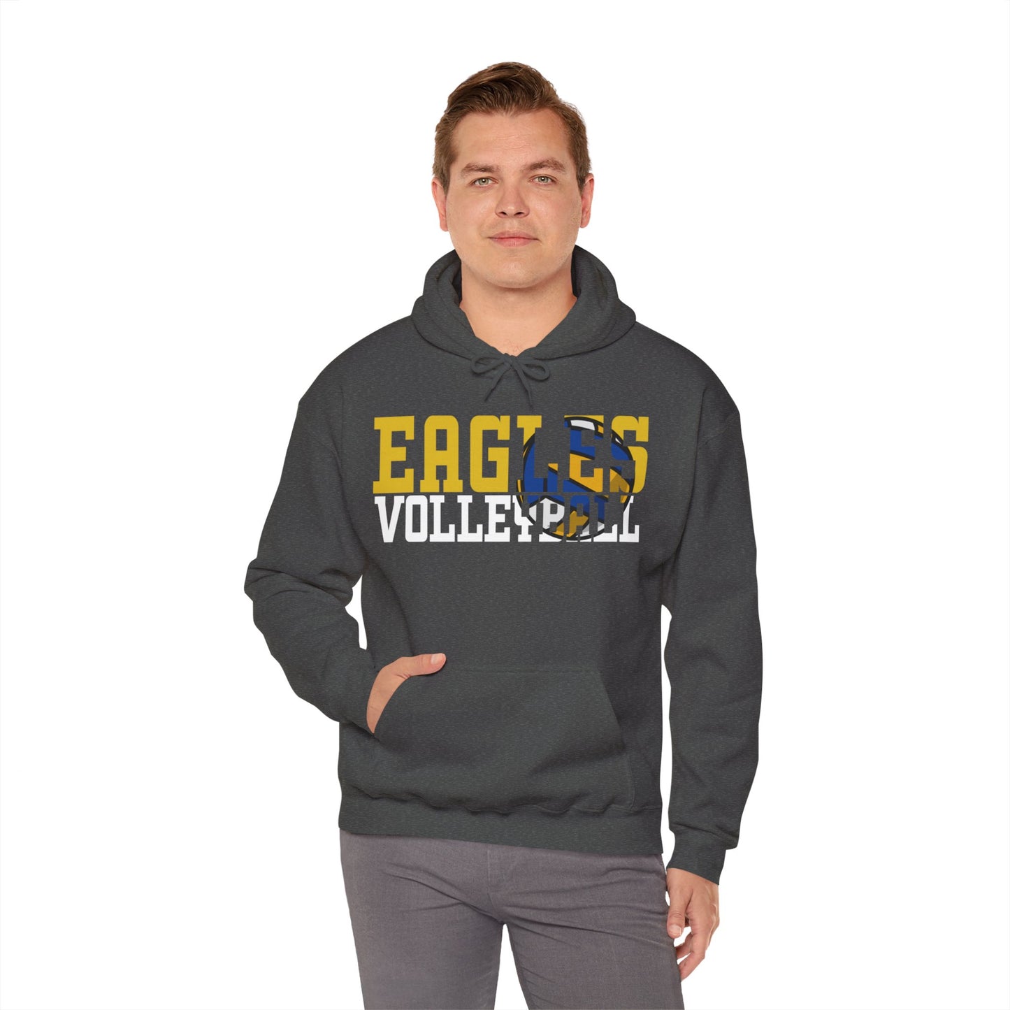 Volleyball Cutout - Gildan Unisex Heavy Blend™ Hooded Sweatshirt