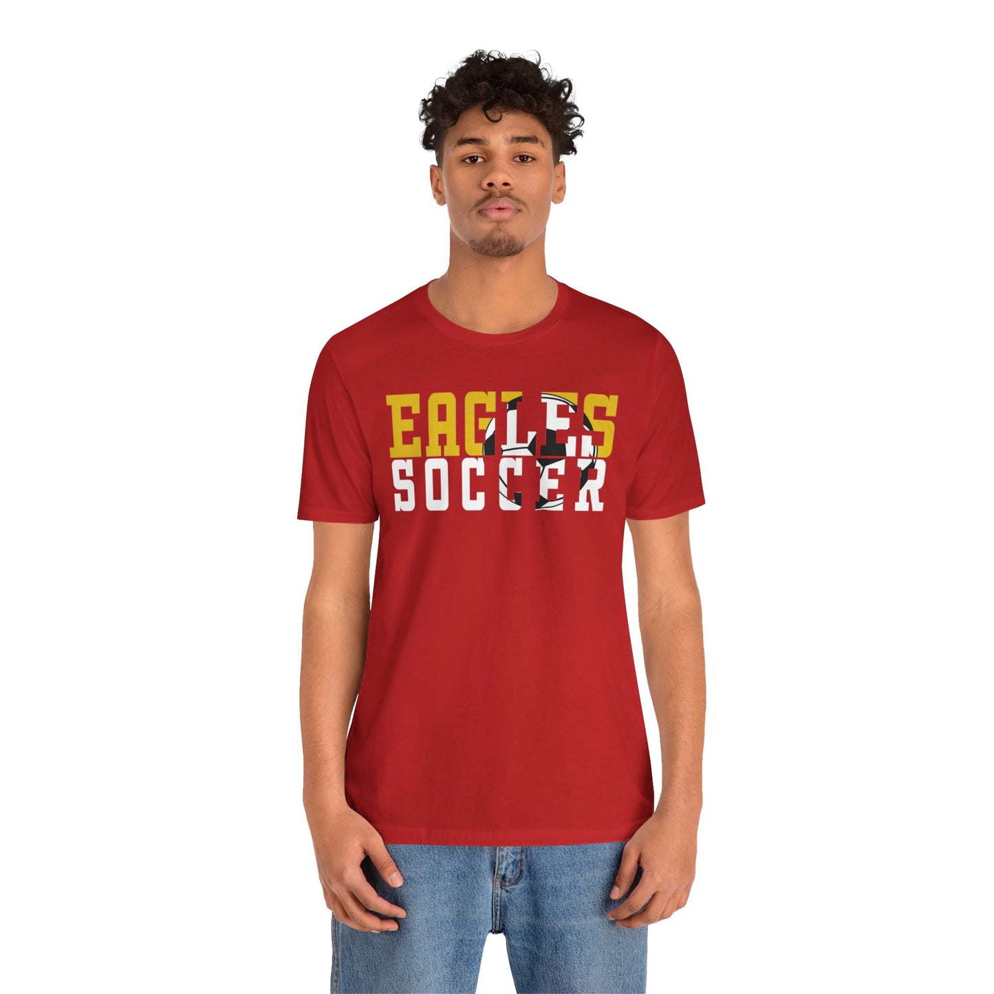 Soccer Cutout - Bella+Canva Unisex Jersey Short Sleeve Tee