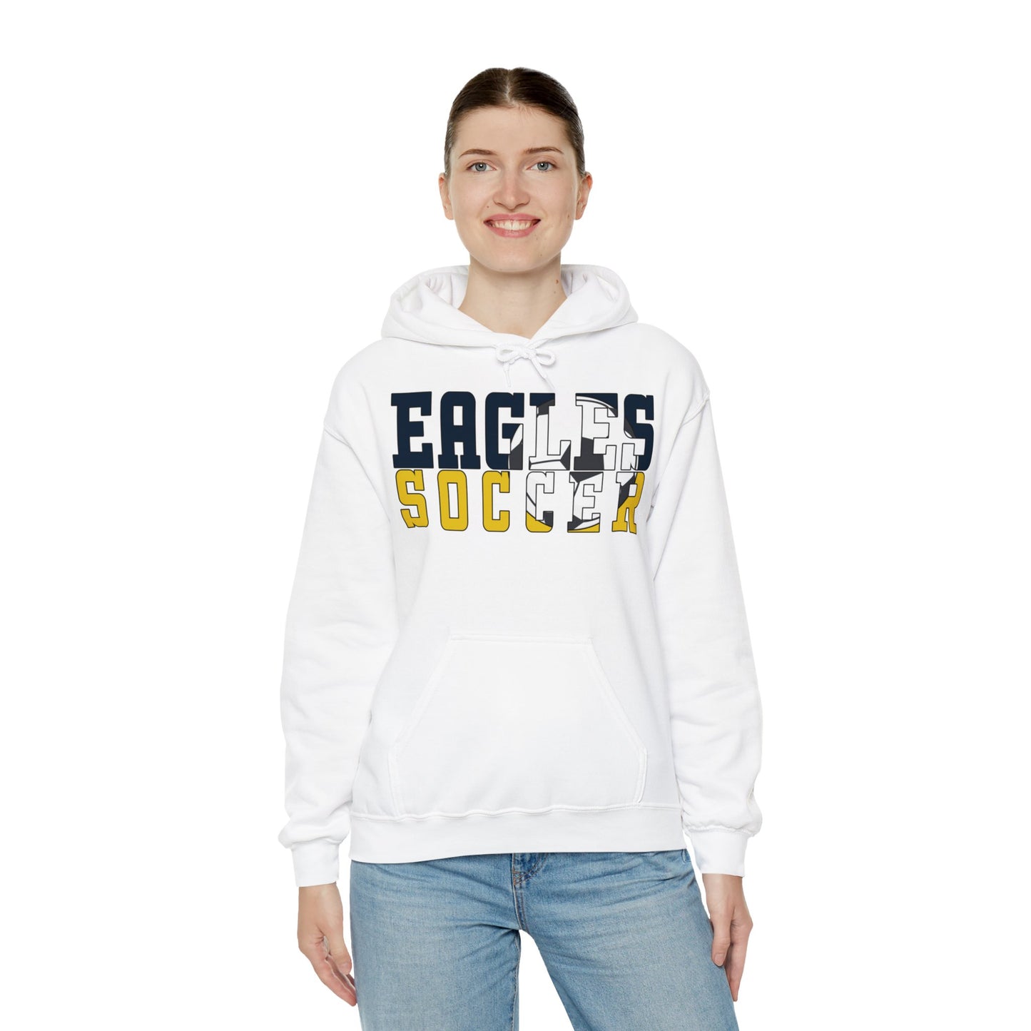 Soccer Cutout - Gildan Unisex Heavy Blend™ Hooded Sweatshirt