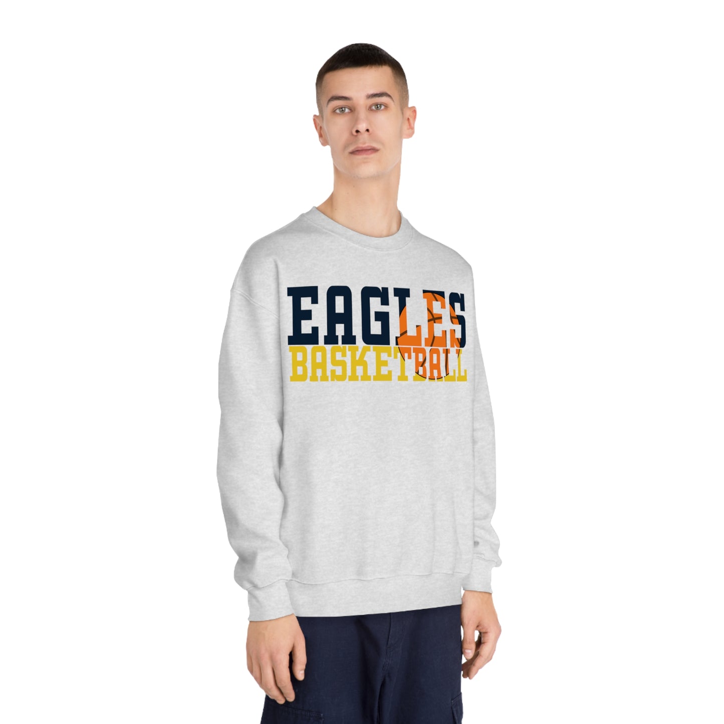 Basketball Cutout - Gildan Unisex DryBlend® Crewneck Sweatshirt