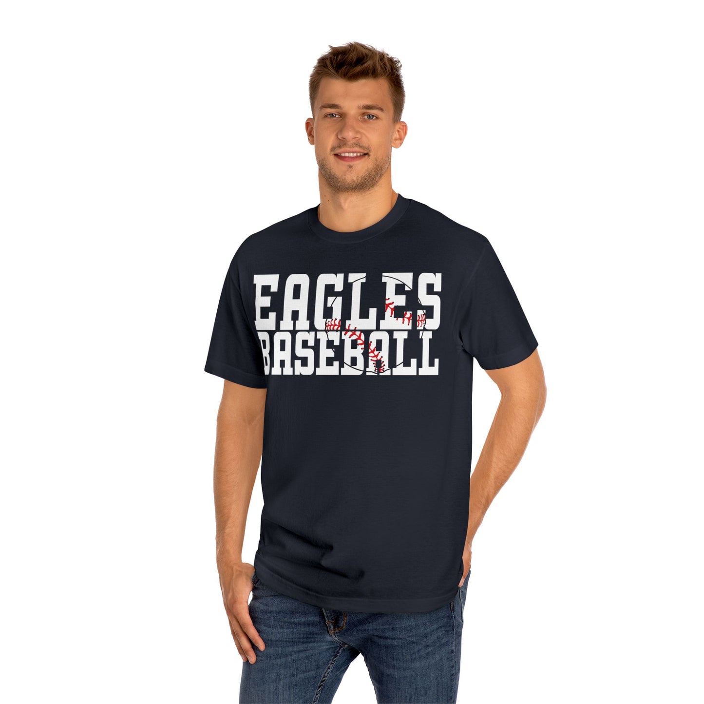 Baseball Cutout - American Apparel Unisex Classic Tee