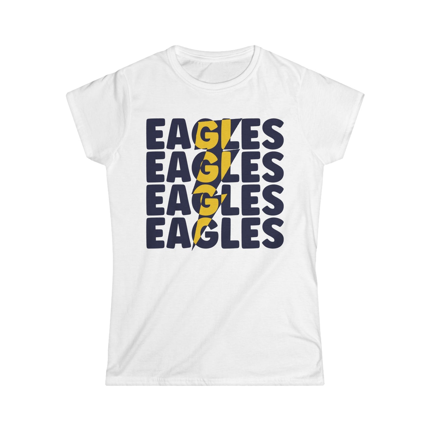 Lightning Bolt Eagle - Gildan Women's Softstyle Tee