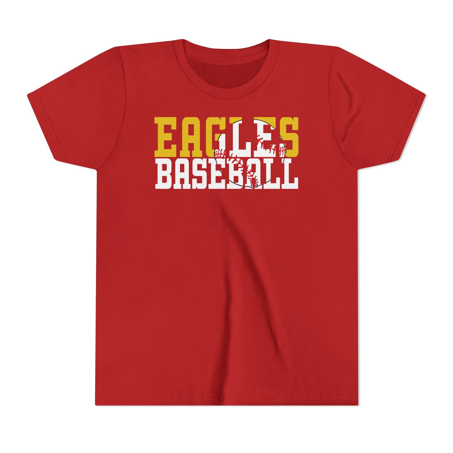 Baseball Cutout - Bella+Canva Youth Short Sleeve Tee