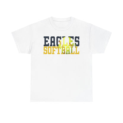 Softball Cutout - Gildan Unisex Heavy Cotton Tee