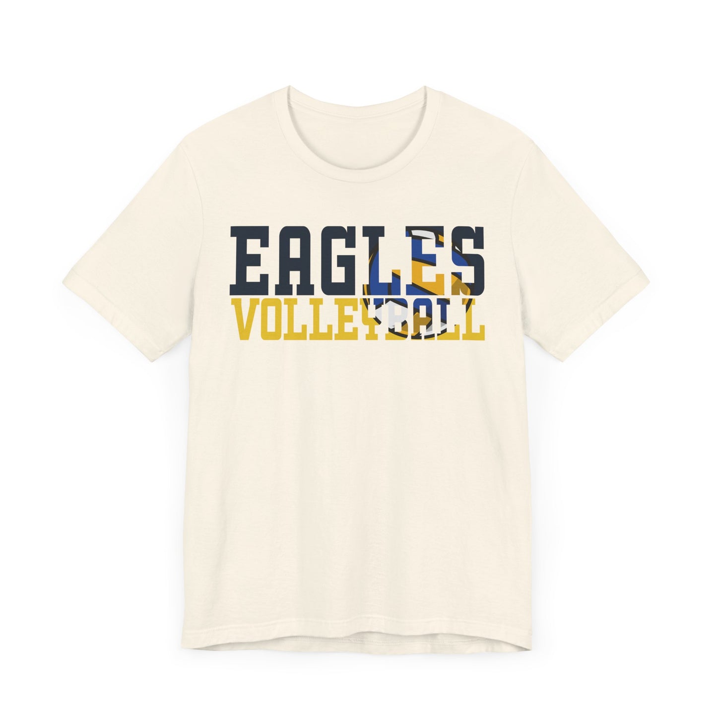 Volleyball Cutout - Bella+Canva Unisex Jersey Short Sleeve Tee