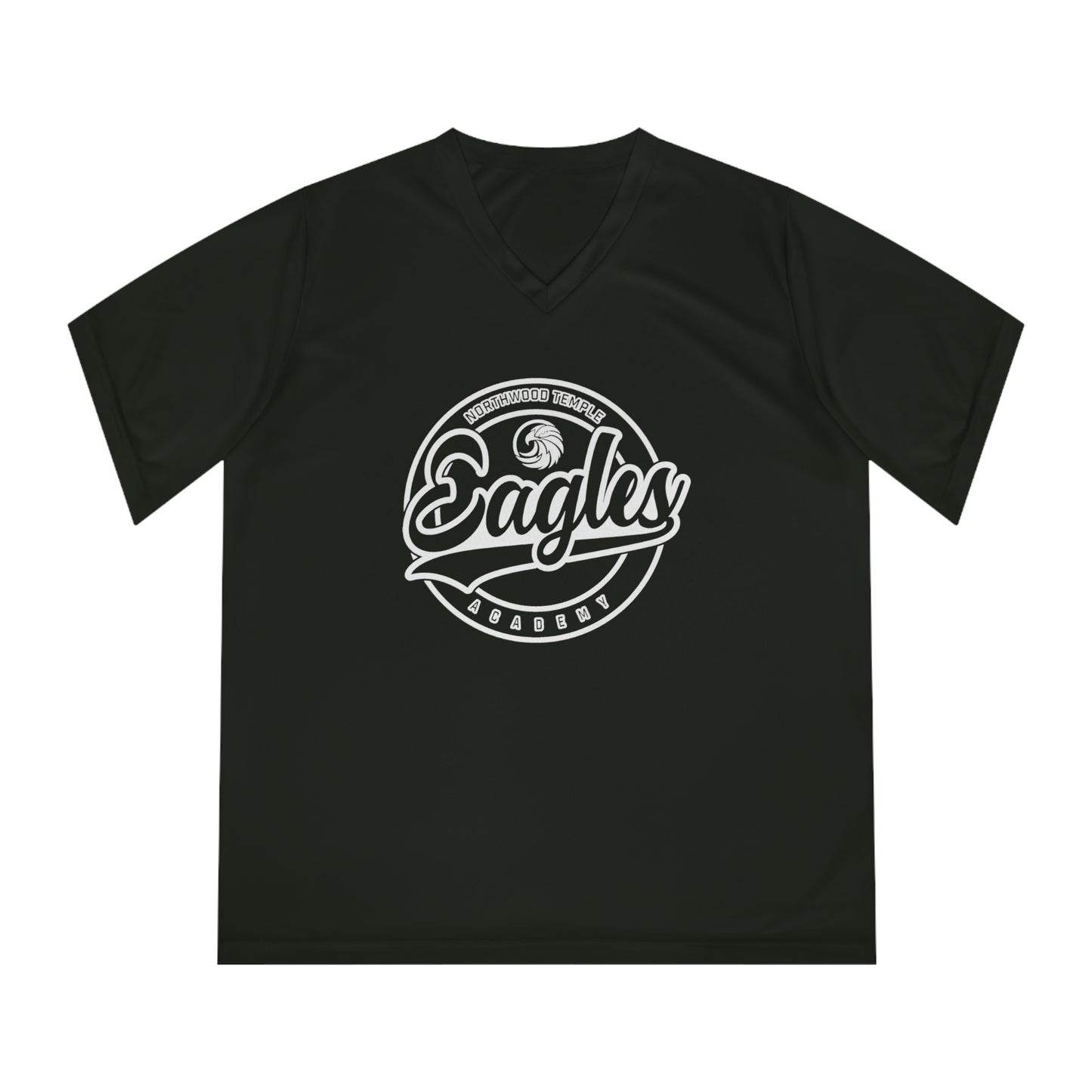 Eagles Circle Stamp - Team 365 Women's Performance V-Neck T-Shirt