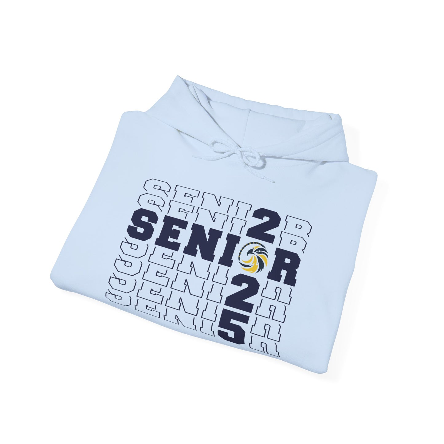 Senior Cross Stacked c/o 2025 Hoodie - Gildan Unisex Heavy Blend™ Hooded Sweatshirt