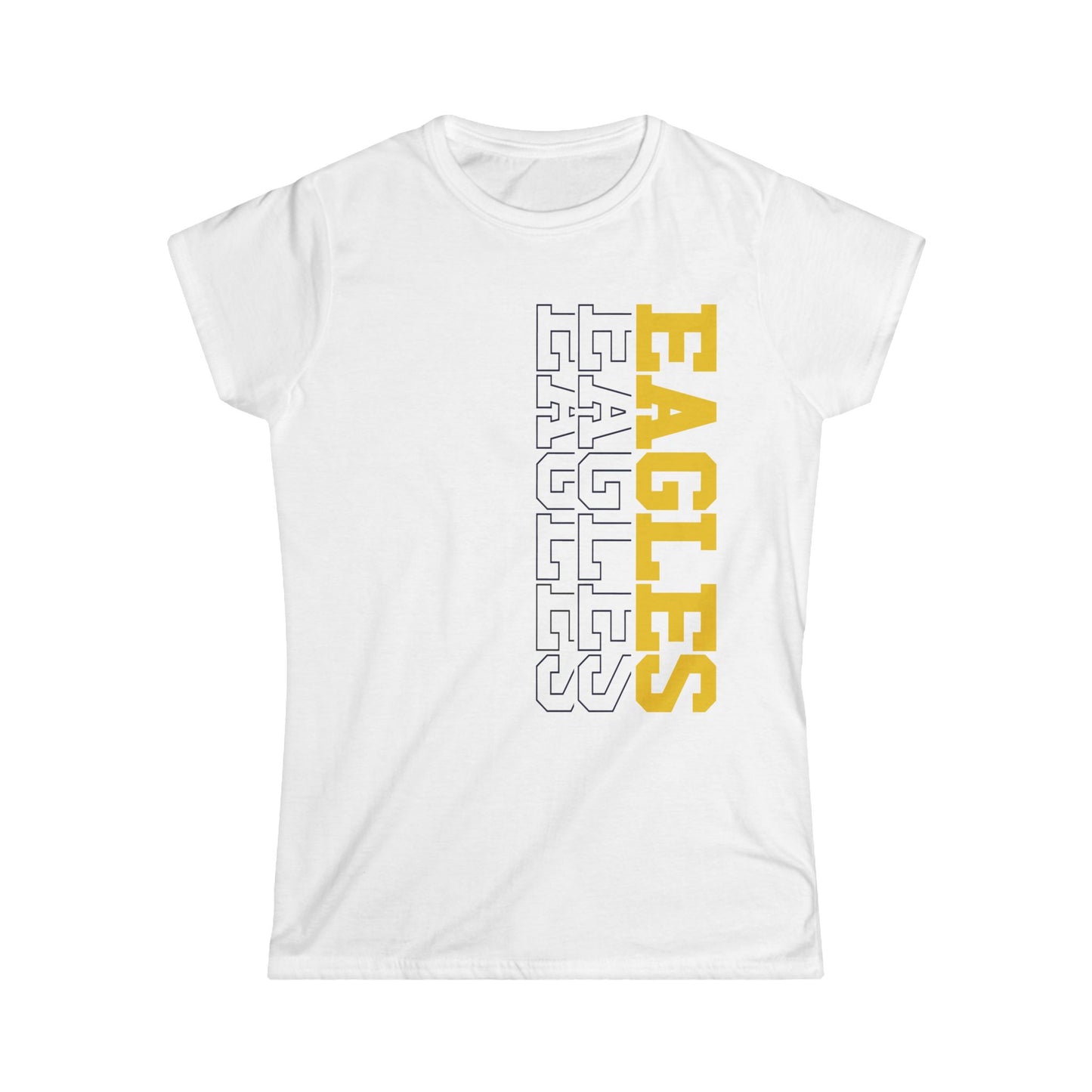 Sideways Eagles - Gildan Women's Softstyle Tee