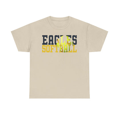 Softball Cutout - Gildan Unisex Heavy Cotton Tee