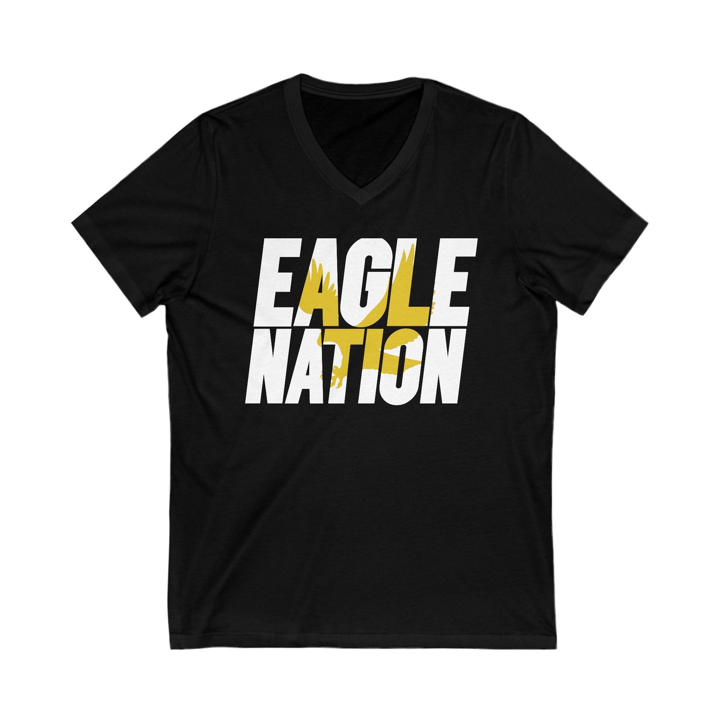 Eagle Nation - Bella+Canva Unisex Jersey Short Sleeve V-Neck Tee