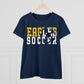 Soccer Cutout - Gildan Women's Midweight Cotton Tee