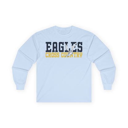 Cross Country Cutout -  Gildan Ultra Cotton Long Sleeve Tee