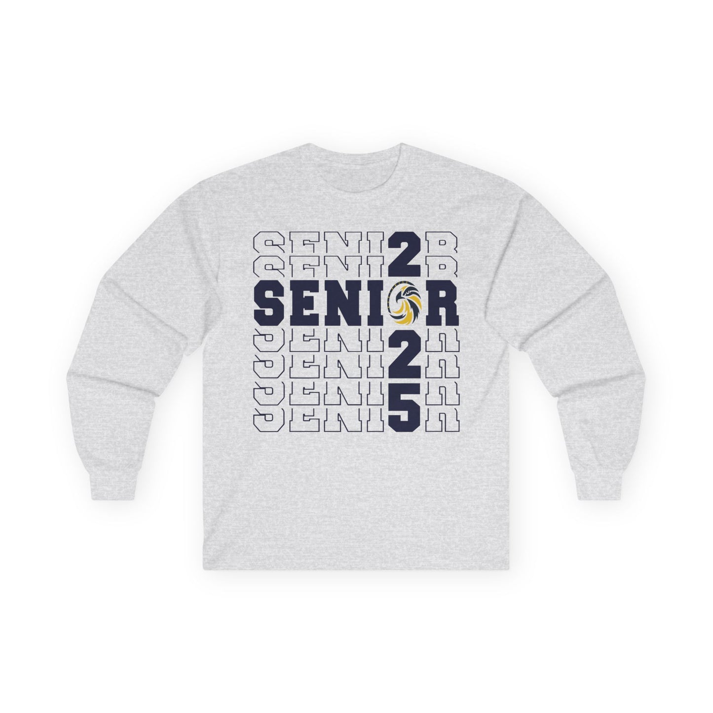 Seniors Cross Stacked c/o 2025 - Gildan Unisex Ultra Cotton Long Sleeve Tee