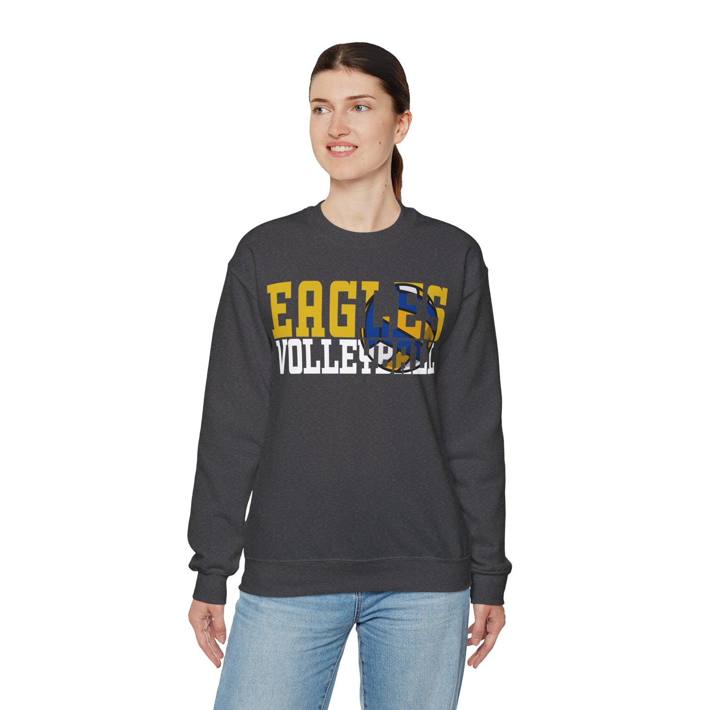 Volleyball Cutout - Gildan Unisex Heavy Blend™ Crewneck Sweatshirt