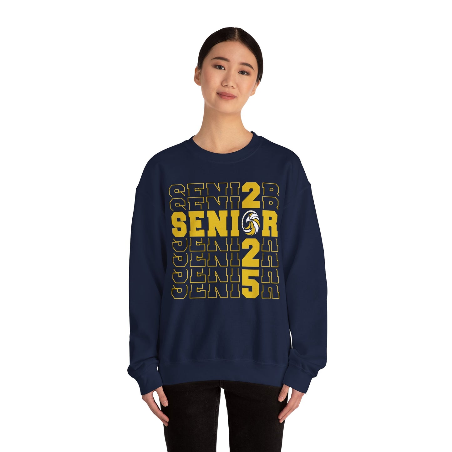 Seniors Cross Stacked c/o 2025 - Gildan Unisex Heavy Blend™ Crewneck Sweatshirt